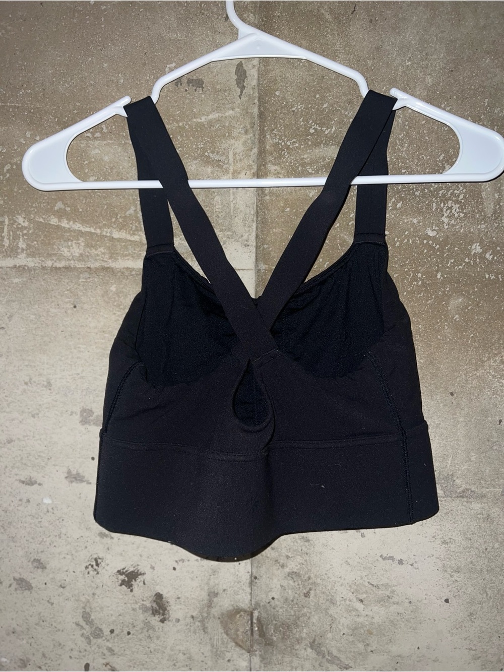 Athleta Black Padded Sports Bralette with Wide Crossback Straps - Picture 2 of 3